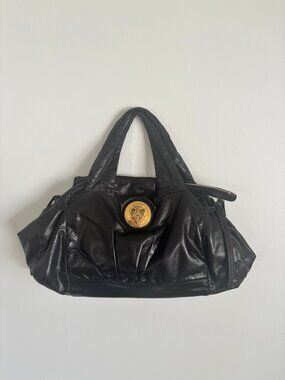 Gucci black black leather Hysteria bag vintage